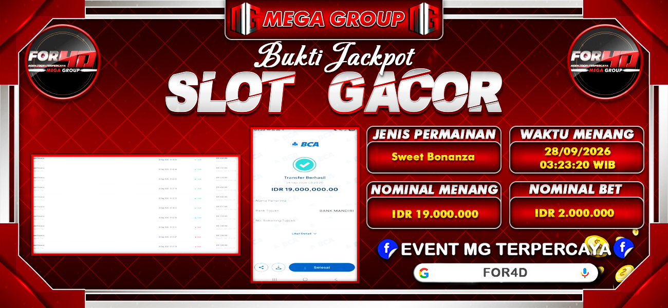 Bukti JP situs For4D hari Rabu, 28 Oktober 2026