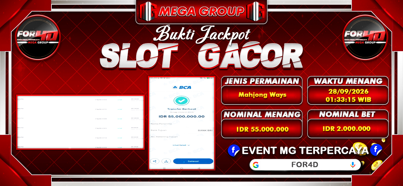 Bukti JP situs For4D hari Rabu, 28 Oktober 2026