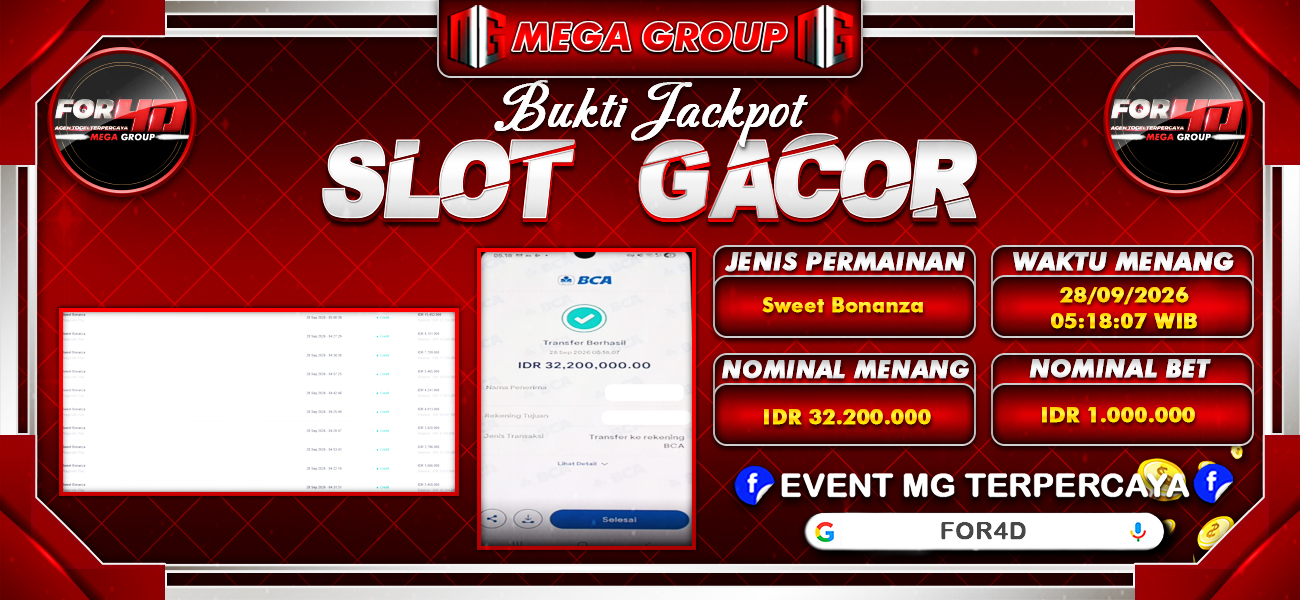 Bukti JP situs For4D hari Rabu, 28 Oktober 2026
