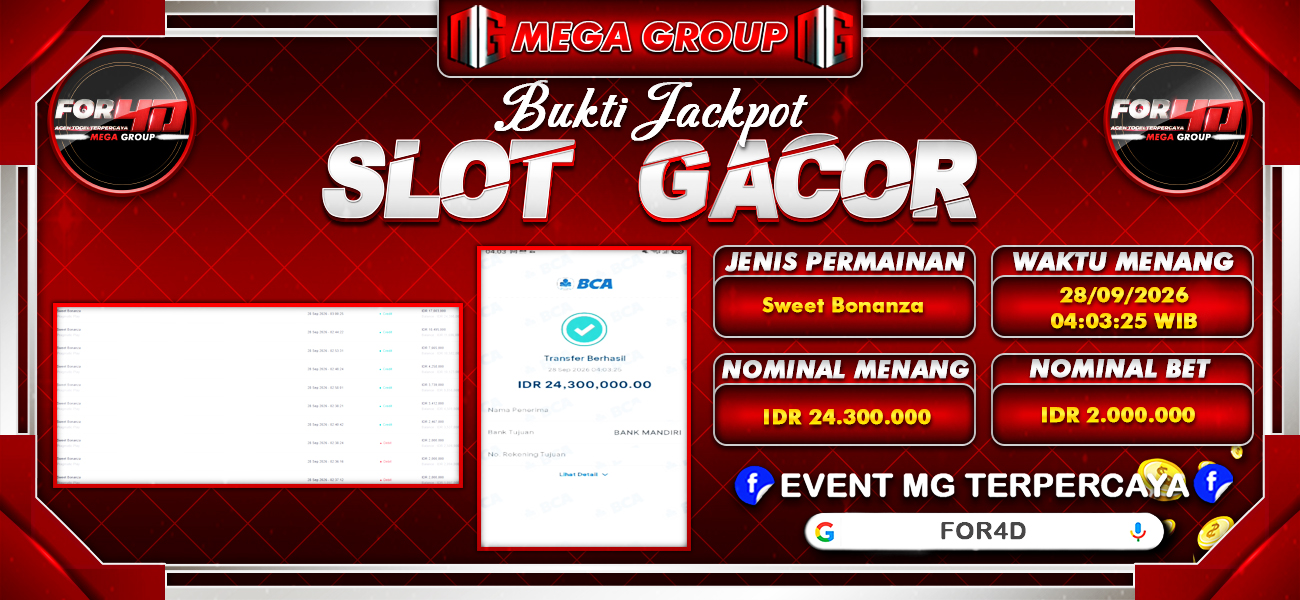 Bukti JP situs For4D hari Rabu, 28 Oktober 2026